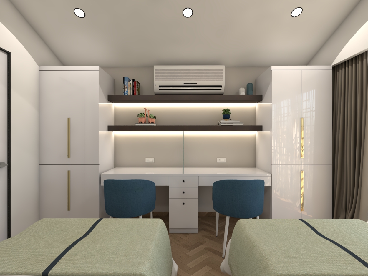 Architect's impression of a student cottage on twin-sharing basis (Photo 3)